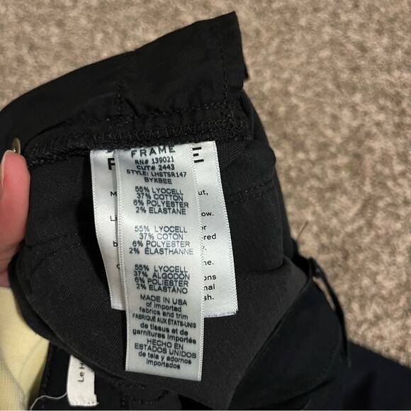 Frame Le High Byxbee Fringe Hem Skinny Jeans Size 27 - Picture 8 of 10